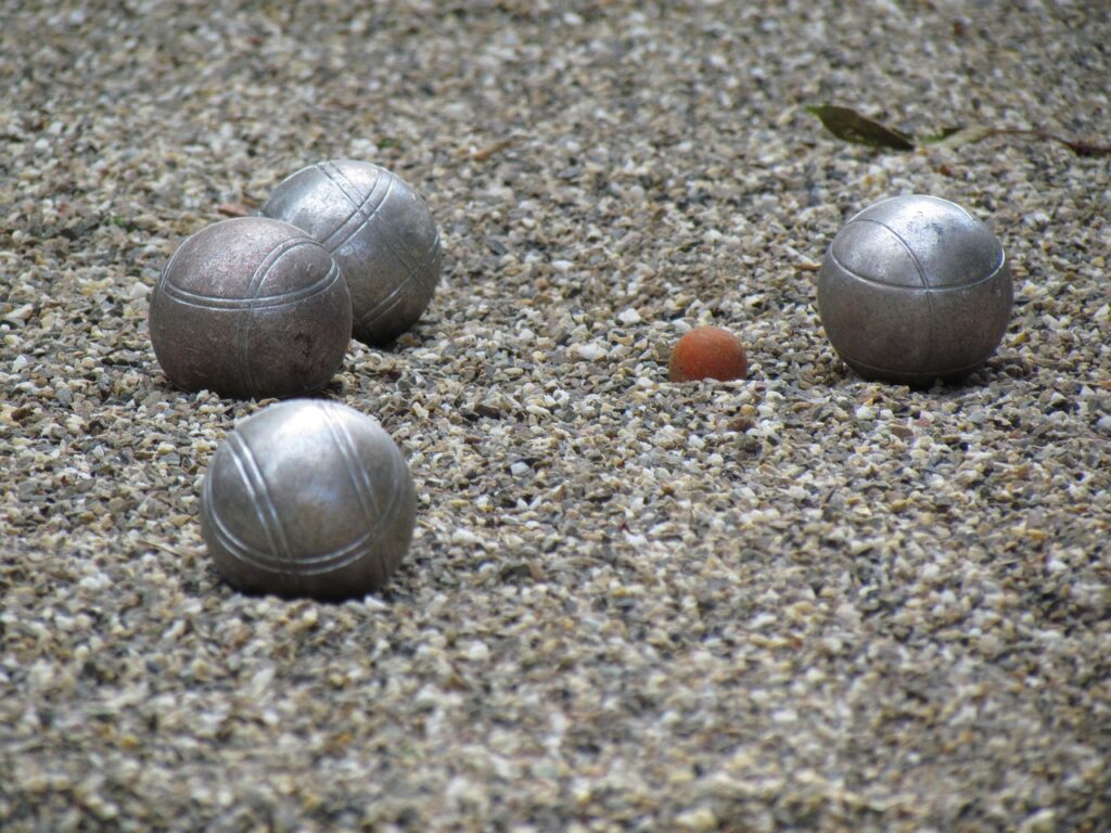 petang, sand, ball